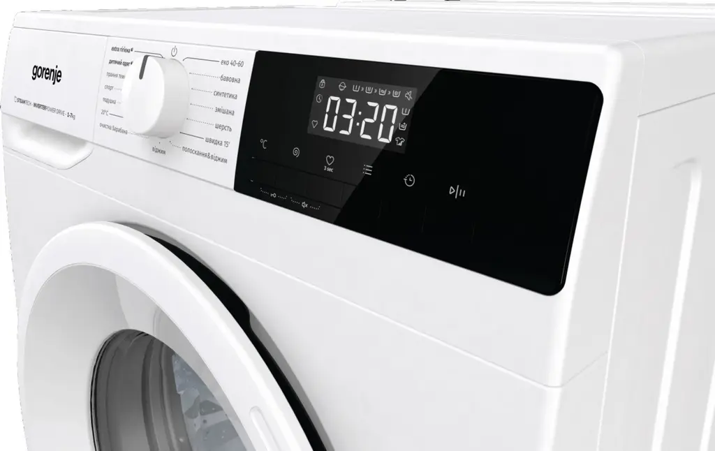 Maşină de spălat rufe Gorenje WNHPI 72 SCSIRV/UA, alb