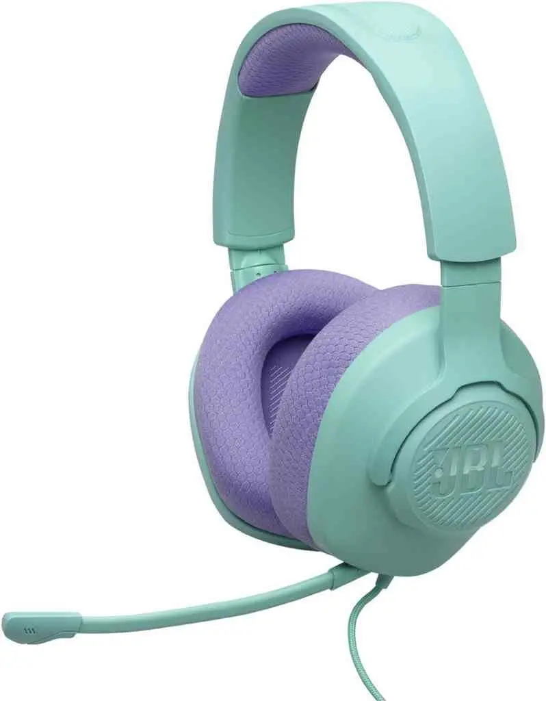 Căşti JBL Quantum 100M2 Cyan, verde/violet