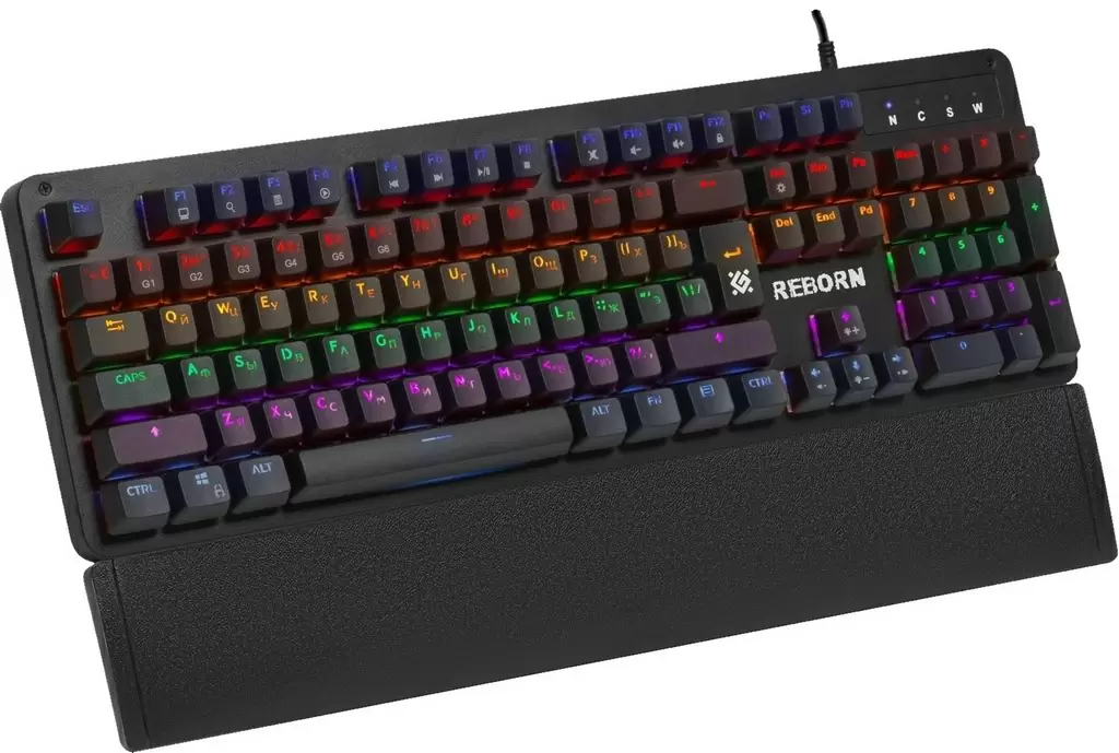 Tastatură Defender Reborn GK-165DL, negru