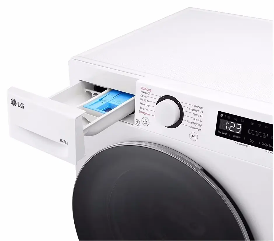 Maşină de spălat rufe LG F2DR508S1W, alb