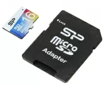 Карта памяти Silicon Power microSD Class10 U1 UHS-I + SD adapter, 16GB