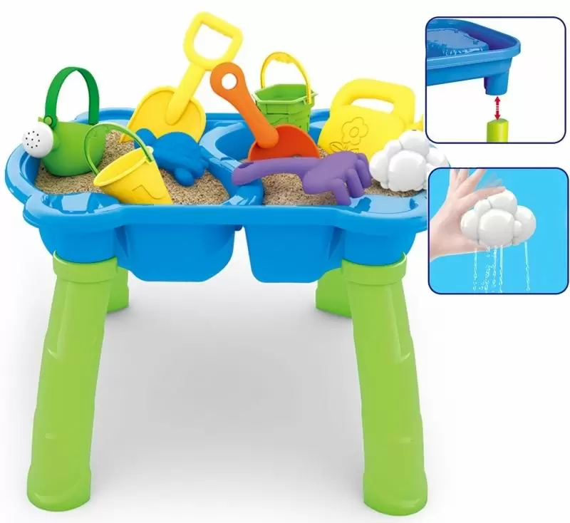 Set de jucării pentru nisip Woopie Sand & Water, verde/albastru
