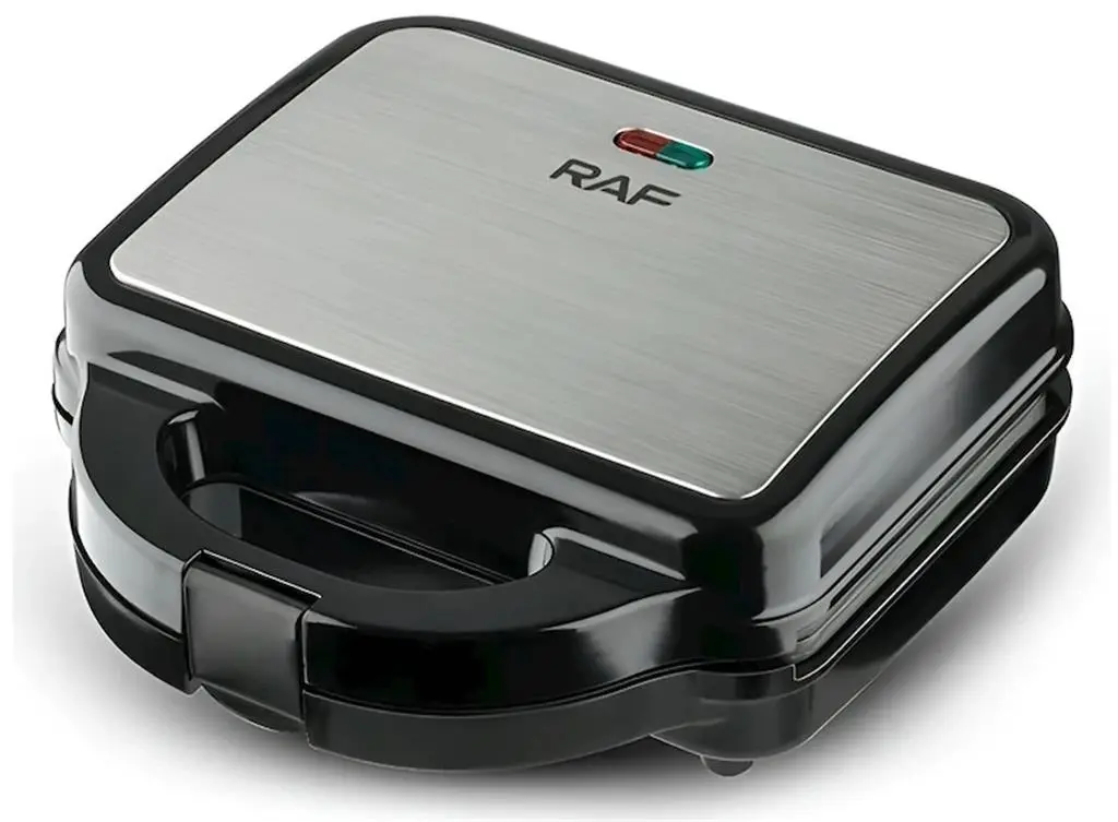 Aparat pentru preparat sandwich Raf R.210B, inox/negru pe tehnoparc.md Aparat pentru preparat sandwich Raf R.210B, inox/negru