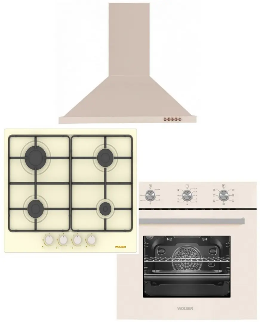 Set de tehnică incorporabilă Kaiser 122194/121983/123003, fildeș