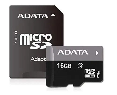 Card de memorie flash Adata AUSDH16GUICL10-RA1 microSD 16GB + SD adapter