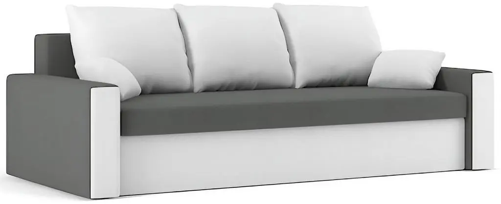 Диван Magnifico Meble Panama Foam Mikro 27/Mikro 31, серый/белый