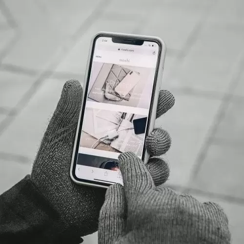Mănuși Moshi Digits Touchscreen Gloves, gri închis