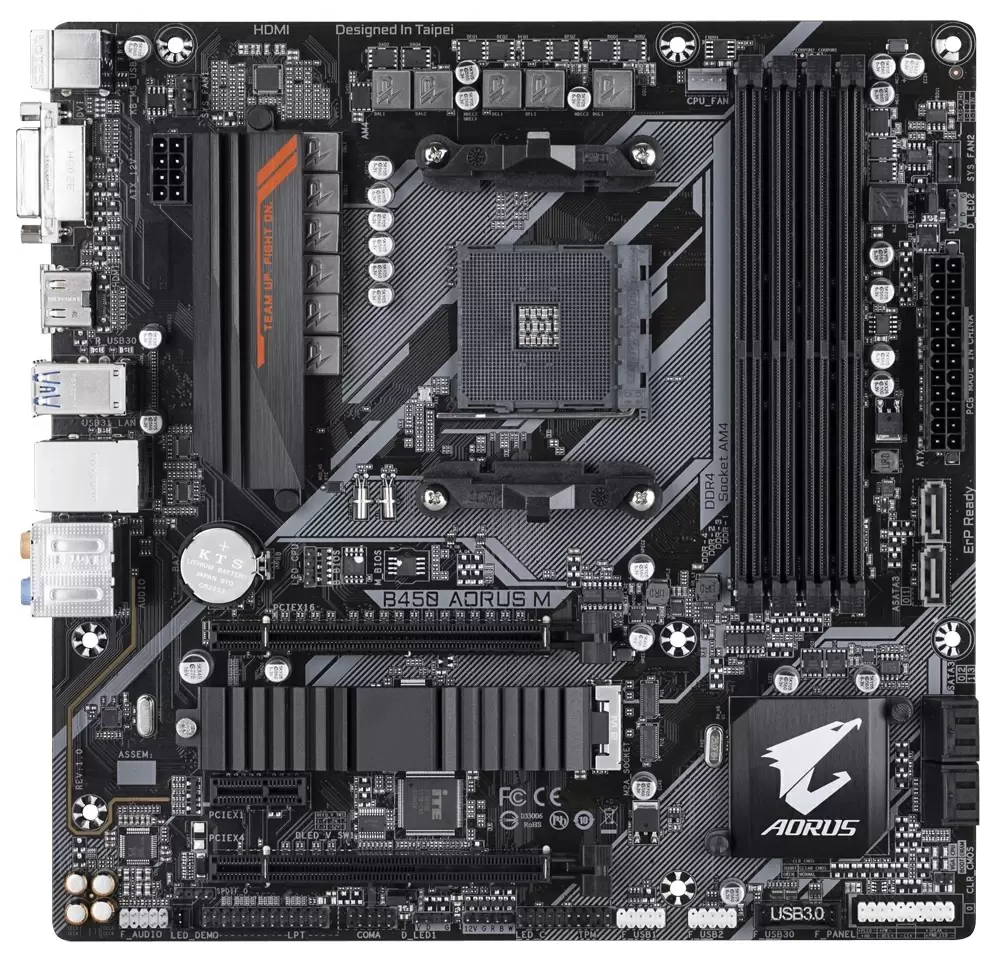 Материнская плата Gigabyte B450 Aorus M