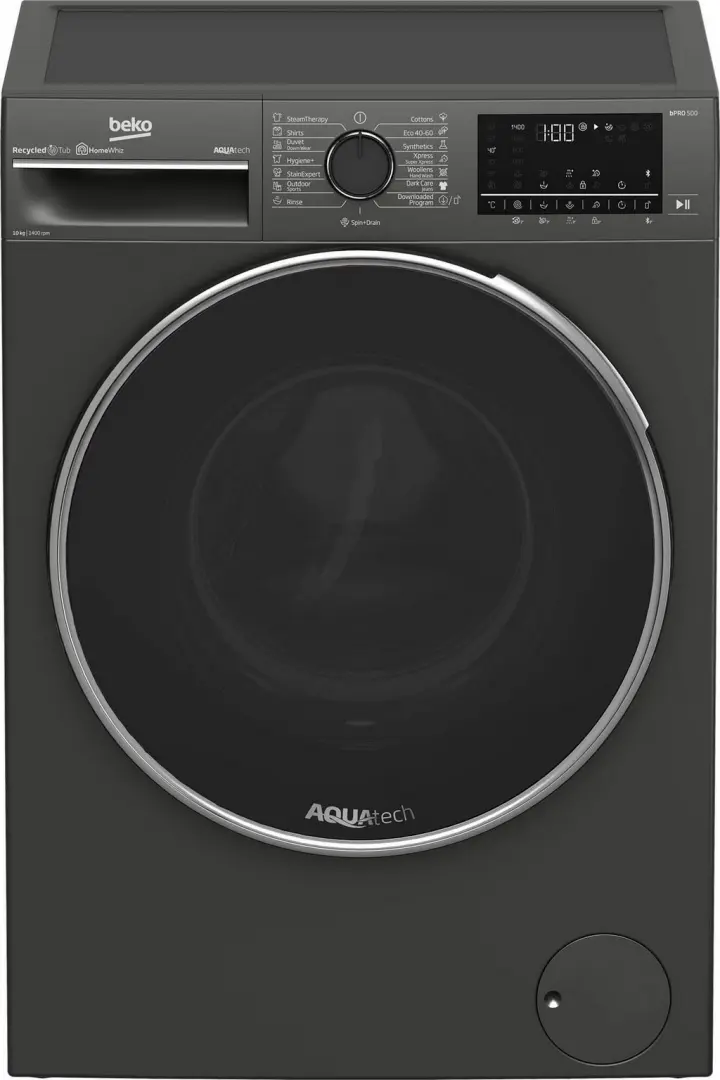 Maşină de spălat rufe Beko B3WFU510418M, gri