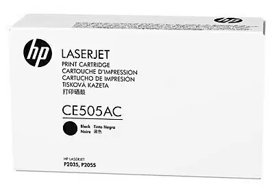 Картридж HP CE505AC, black