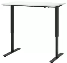 Masă de birou IKEA Trotten cu înălțime reglabilă 120x70cm, alb/antracit