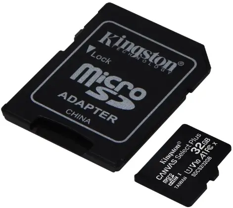 Card de memorie flash Kingston microSDHC Canvas Select Plus + SD adapter, 32GB pe tehnoparc.md Card de memorie flash Kingston microSDHC Canvas Select Plus + SD adapter, 32GB