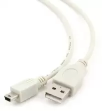 Кабель Cablexpert CC-USB2-AM5P-3, белый