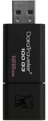 Flash USB Kingston DataTraveler 100 G3 128GB, negru