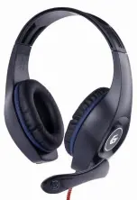 Наушники Gembird GHS-05-B, черный/синий