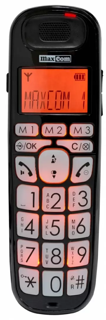 Telefon fără fir Maxcom MC6800, negru