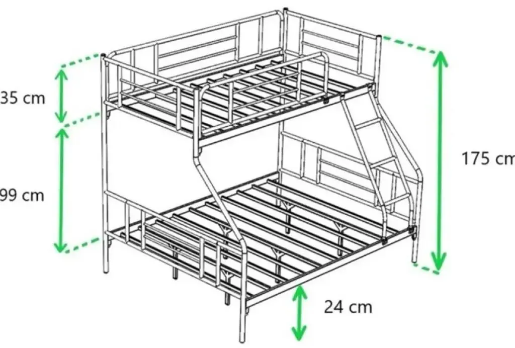 Pat pentru copii Evger R-70XL 90/140x200cm, gri