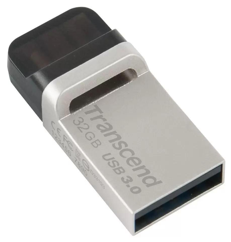 USB-флешка Transcend JetFlash 880 32GB, серебристый