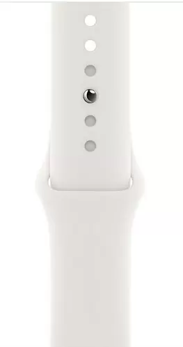 Умные часы Apple Watch SE 40мм, корпус из алюминия серебристого цвета, спортивный ремешок