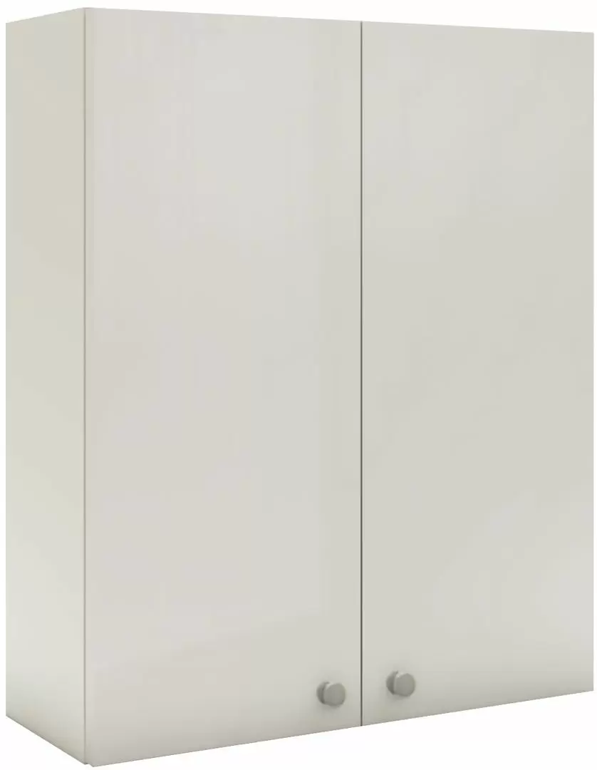 Шкаф навесной Haaus Zaria 2U, белый/белый глянец