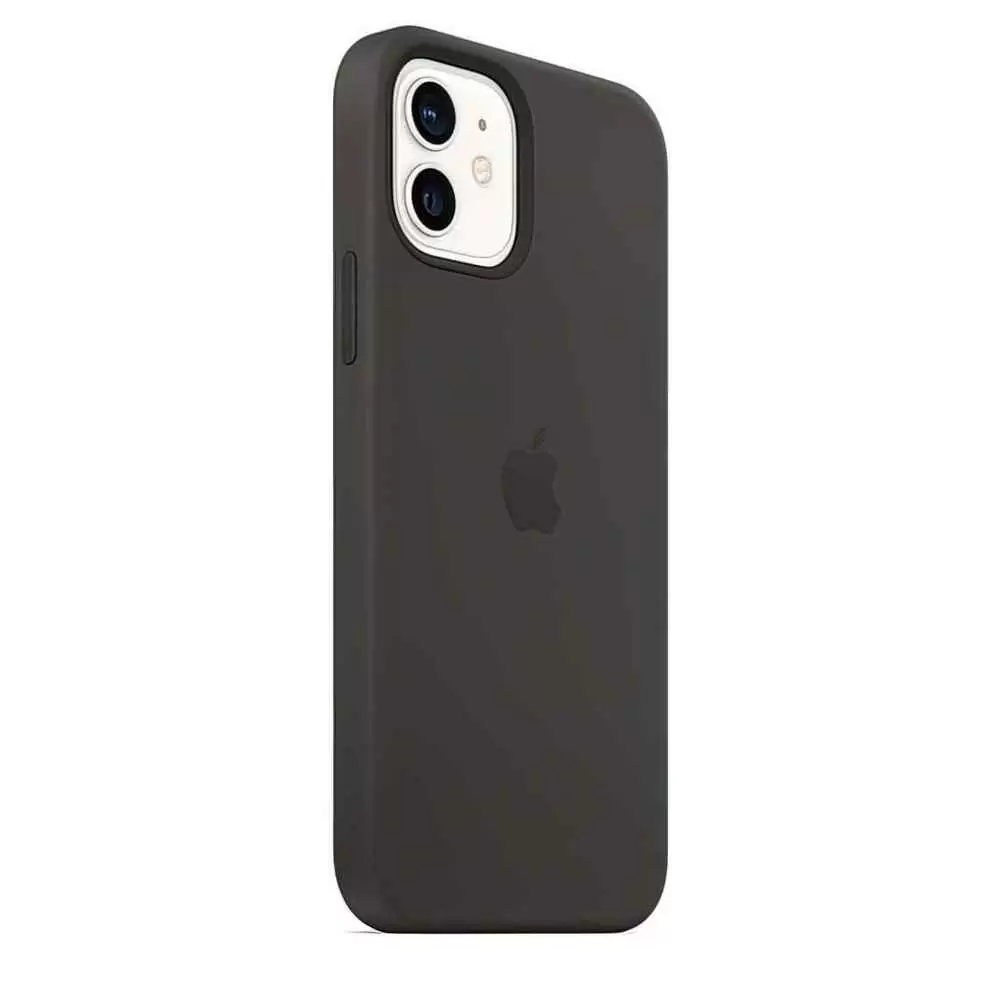 Husă de protecție Apple Silicone Case with MagSafe iPhone 12/12 Pro, negru