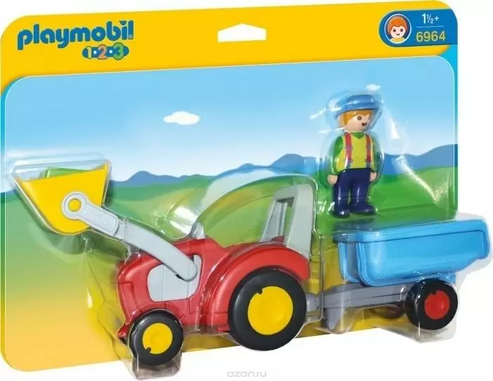 Set jucării Playmobil Tractor with Trailer