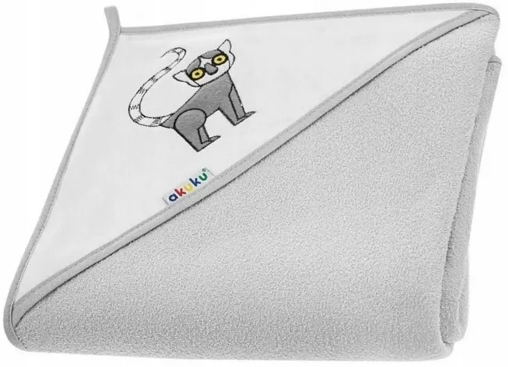 Полотенце для детей Akuku A1250 100x100см, серый