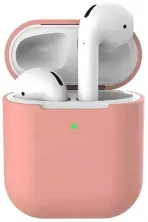 Husă pentru căști Helment Case Silicone Airpods 2 (AIRPOD2RR), roșu