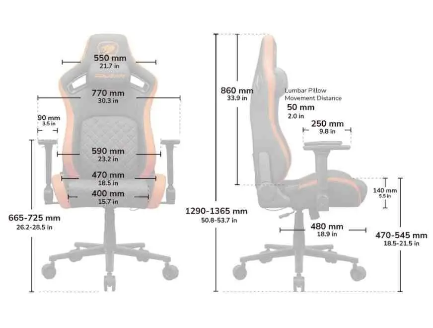 Scaun gaming Cougar Defensor Gold, negru/auriu