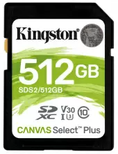 Карта памяти Kingston SDXC SDS2 Class 10 UHS-I U3, 512GB