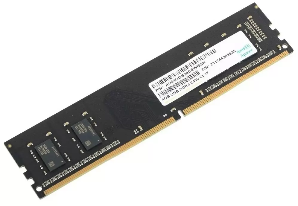 Memorie Apacer 4GB DDR4-2400MHz, CL17, 1.2V