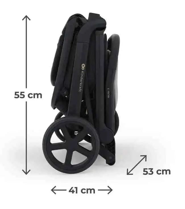 Коляска KinderKraft Nubi 3, черный