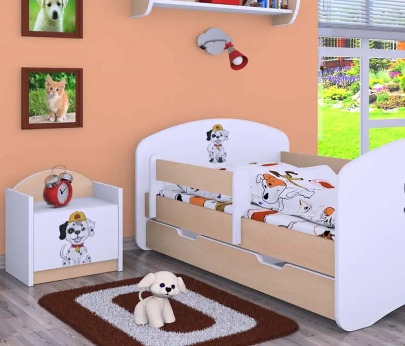 Noptieră Happy Babies Happy SZN02 Fire Dog, alb/pară deschisă pe tehnoparc.md Noptieră Happy Babies Happy SZN02 Fire Dog, alb/pară deschisă