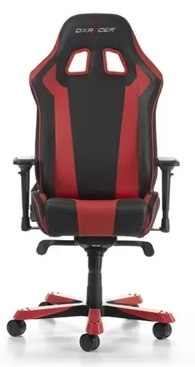 Scaun de birou DXRacer King GC-K06-NR-S3, negru/roșu