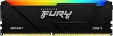 Memorie Kingston Fury Beast RGB 8GB DDR4-3200MHz, CL16-18-18, 1.35V