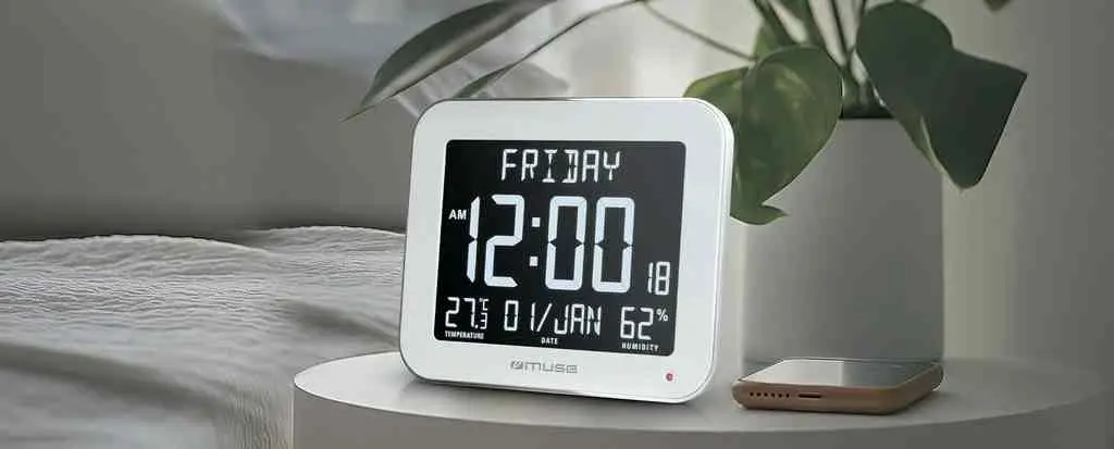 Stație meteo Muse M-090WMC, alb