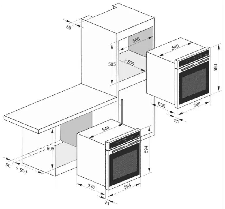 Газовый духовой шкаф Kaiser EG 6345 Em, черный