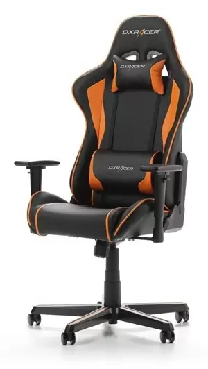 Scaun de birou DXRacer Formula GC-F08-NO-H1, negru/portocaliu