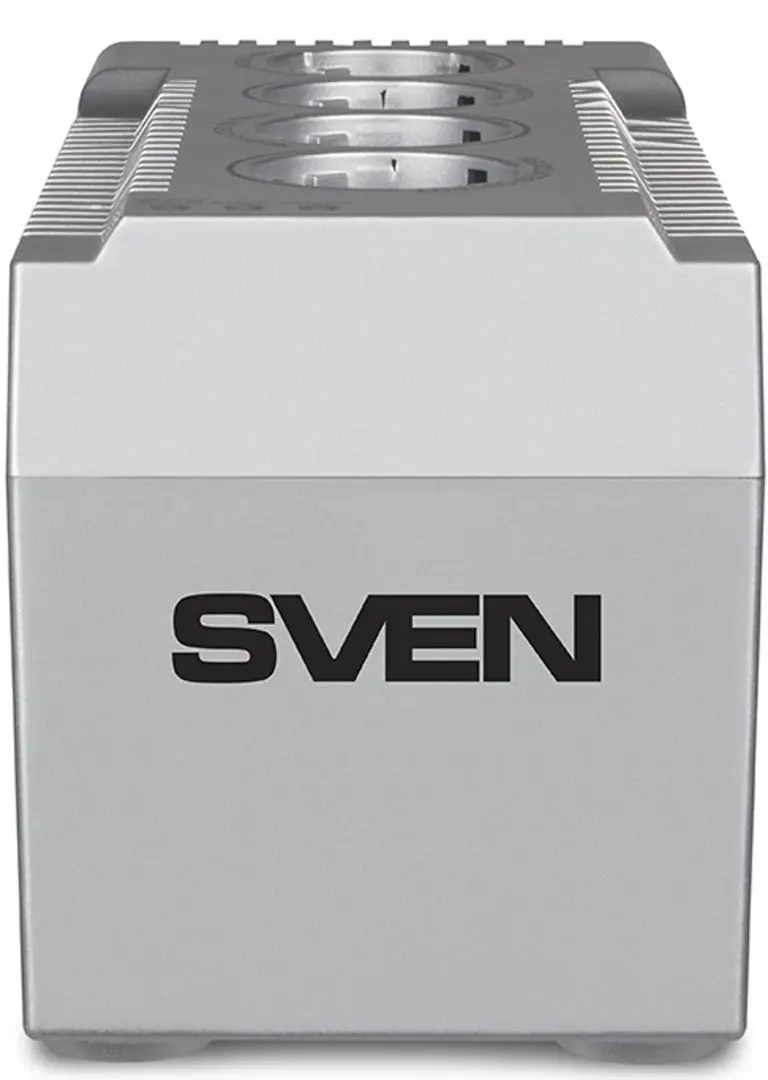 Stabilizator de tensiune Sven VRF1500500W4P, gri pe tehnoparc.md Stabilizator de tensiune Sven VRF1500500W4P, gri