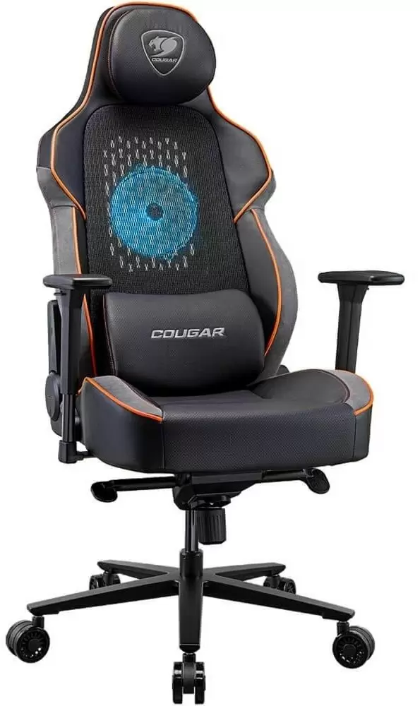Геймерское кресло Cougar NxSys Aero, черный/оранжевый