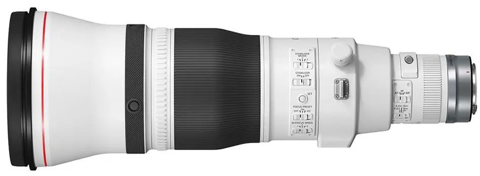 Obiectiv Canon RF 600mm f/4 L IS USM, alb