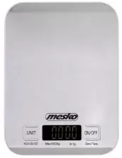 Весы кухонные Mesko MS-3169, нержавеющая сталь/белый