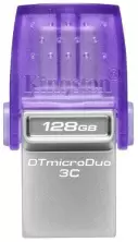 Flash USB Kingston DataTraveler microDuo 3C 128GB, violet