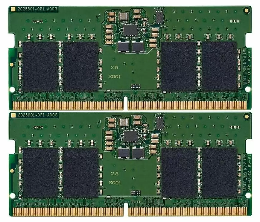 Оперативная память SO-DIMM Kingston ValueRAM 16GB (2x8GB) DDR5-5600MHz, CL46, 1.1V