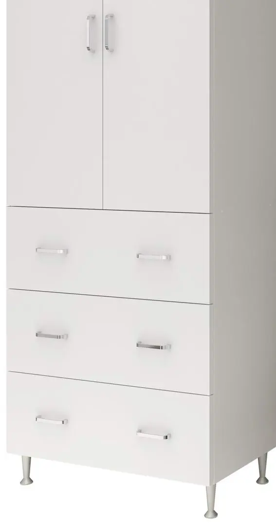 Dulap Marcel Prod 2U-3S 70, alb