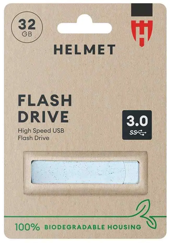 USB-флешка Helmet HLMTBIOUSB32GB, серебристый