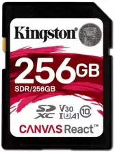 Карта памяти Kingston SDXC Canvas React, 256GB