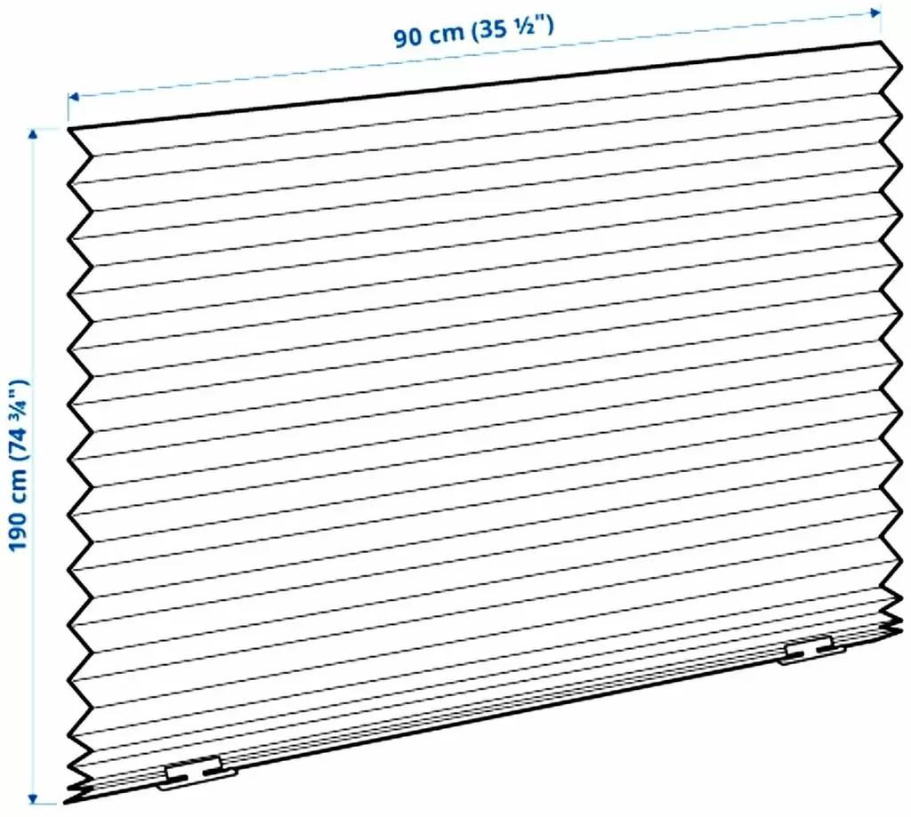 Шторы IKEA Schottis 90x190см, белый