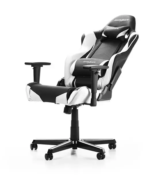 Scaun de birou DXRacer GC-R0-NW, negru/alb