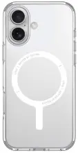 Husă de protecție Uniq Case for iPhone 16 Hybrid Clario Eco with Magclick Charging, transparent